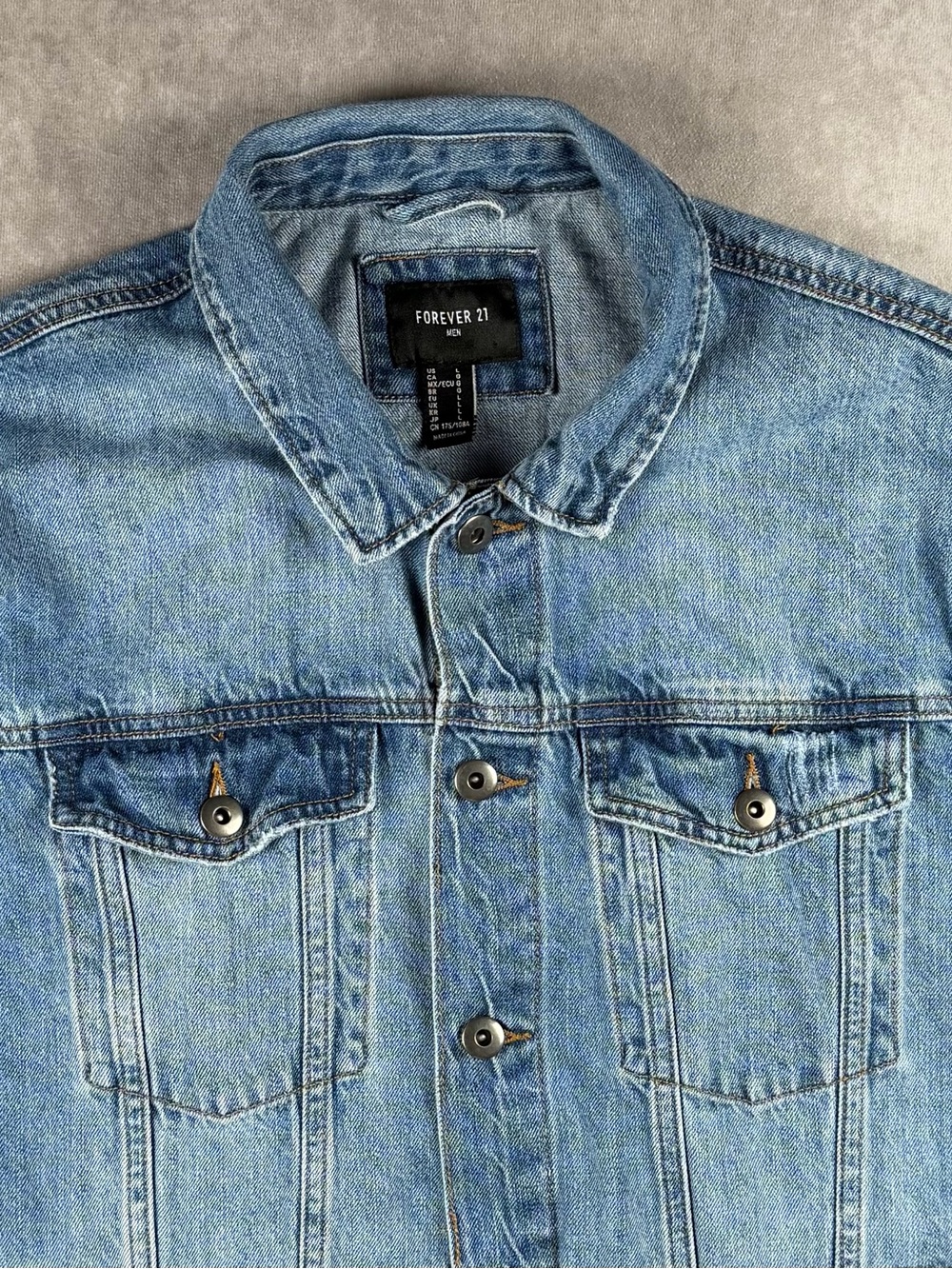 Forever 21 Light Blue Denim Shirt Jacket